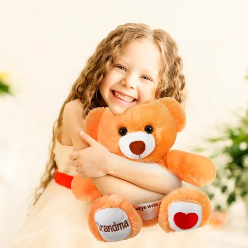 Vista 5 de Liliful Osos de condolencia para niños y niñas, oso conmemorativo de la pérdida de la abuela, animales de peluche de duelo, regalo de recuerdo