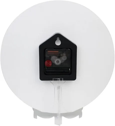 Vista 8 de ALAZA Reloj de pared de mármol marrón natural, funciona con pilas, sin tictac, silencioso, de cuarzo, analógico, rústico, rústico, reloj redondo