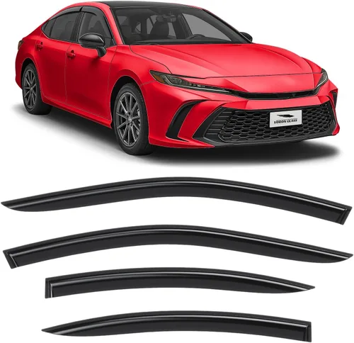 Vista 23 de Voron Glass Protectores de lluvia extra duraderos con cinta adhesiva para Toyota RAV4 2019-2025, deflectores de ventana, viseras de ventana
