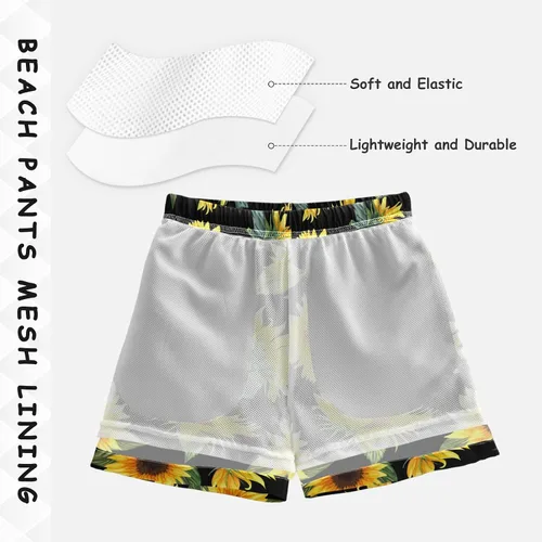 Vista 2 de Traje de baño para niños de 2 a 14 años, pantalones cortos de playa, traje de baño para bebés y niños, pantalones cortos para la playa, Hawaii