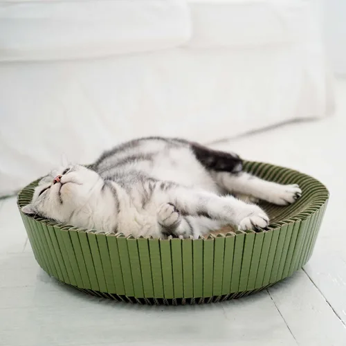 Vista 10 de Nest - Cama rascador para gatos (negro medianoche, sin montar)