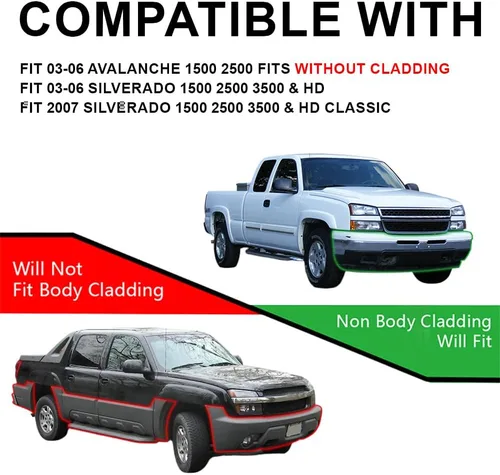 Vista 2 de G-PLUS Conjunto de faros LED, compatibles con Chevy Avalanche Silverado 1500 2500 3500 y HD 2003, 2004, 2005, 2006, faros delanteros
