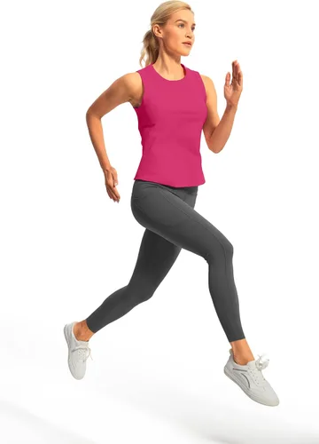 Vista 5 de Hiverlay Workout Tank Tops for Women Sleeveless Athletic Cropped Tank Top Sports Gym Muscle Running Shirts
