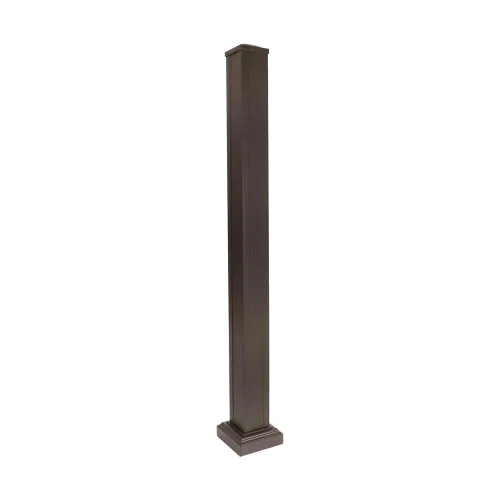 Vista 3 de Allure Kit de postes de cubierta de aluminio negro de 3 pulgadas x 3 pulgadas x 36 pulgadas