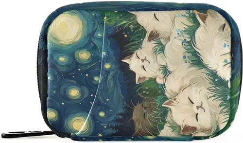 Vista 53 de Organizador semanal de píldoras, pastillero de viaje para bolso, pastillero pequeño para 7 días, soporte portátil para vitaminas, lindo organizador