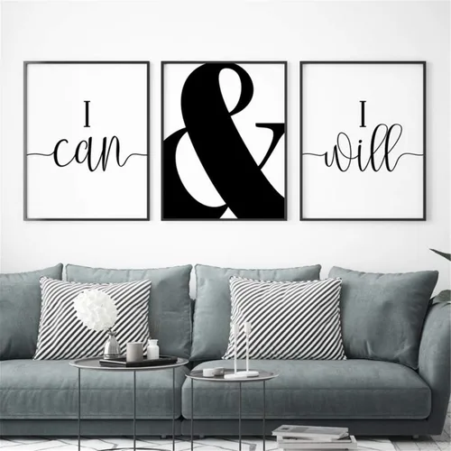 Vista 7 de NATVVA Pósteres de lienzo blanco y negro con texto en inglés "Eat Pray Love", impresiones artísticas de 3 piezas con marco interior de madera