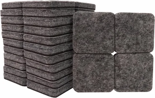 Vista 13 de SOFTTOUCH 4799095N Almohadillas de Fieltro para Muebles de Servicio Pesado de 1 Pulgada para Proteger Pisos de Madera Dura de Arañazos, Negro, 48