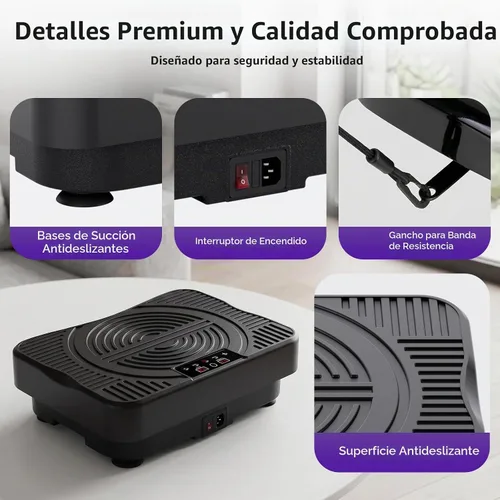 Vista 7 de Homesy Vibration Plate Exercise Machine Shake Plate for Lymphatic Drainage