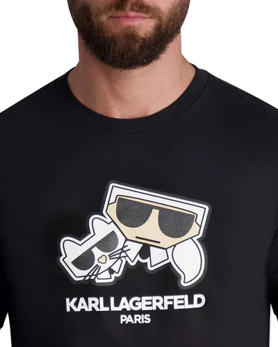 Vista 4 de Karl Lagerfeld Paris Kocktail Karl & Choupette - Camiseta de manga corta para hombre