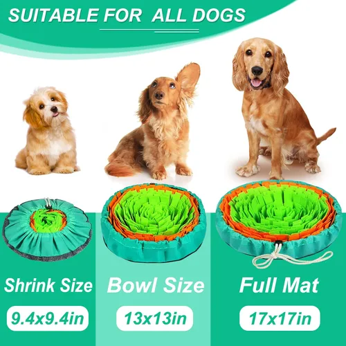 Vista 3 de Vivifying Alfombrilla de olfateo para perros, juguetes interactivos de enriquecimiento para perros para aburrimiento y estimulación mental