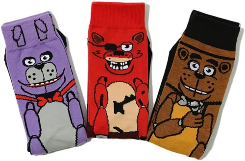 Vista 5 de Negitble 3 calcetines casuales para adultos, calcetines de patrón único para hombres y mujeres fanáticos, Varios