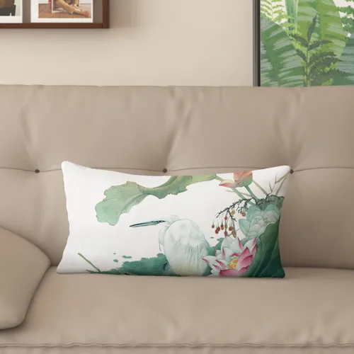 Vista 14 de Funda de almohada con estampado digital de loto zen chino, diseño de doble cara para sofá, sala de estar, decoración de dormitorio