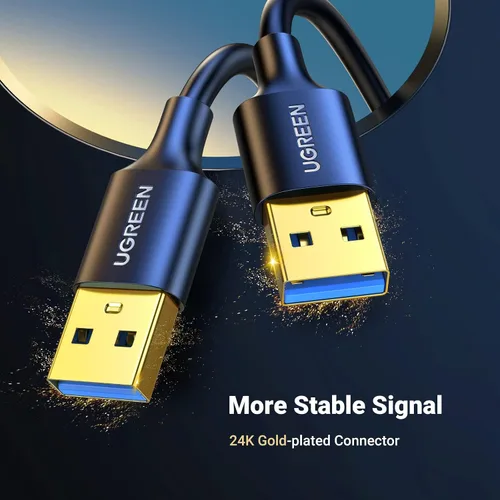 Vista 6 de UGREEN - Cable USB 3.0 A a A Cable tipo A a macho para transferencia de datos, disco duro, gabinetes, impresoras, módems, cámaras