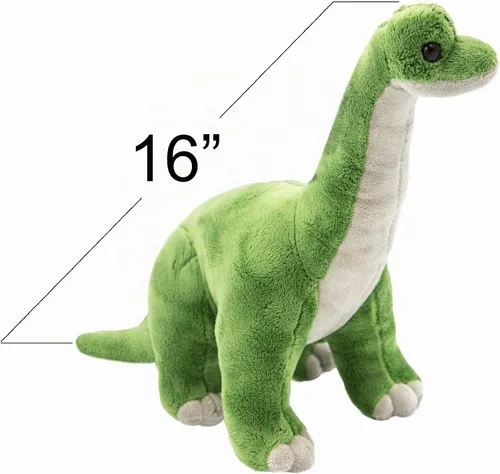 Vista 2 de ArtCreativity Gran Dinosaurio Brachiosaurus de Peluche Cómodo y Acogedor - Almohada de Animal de Peluche Suave y Mimoso - Lindo Diseño de Pie - Idea