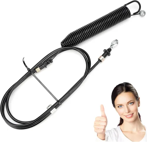 Vista 7 de GY22387 Cable de control de toma de fuerza para cortacésped John Deere, cable de compromiso compatible con John Deere 107S D100 D105 D110 D120 D125