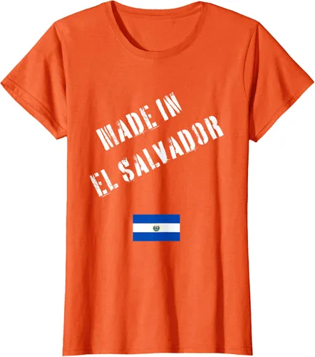 Vista 13 de Camiseta divertida Made in El Salvador con bandera