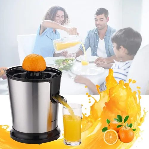 Vista 9 de Homeleader Exprimidor eléctrico de cítricos, exprimidor de limón con acero inoxidable, exprimidor naranja