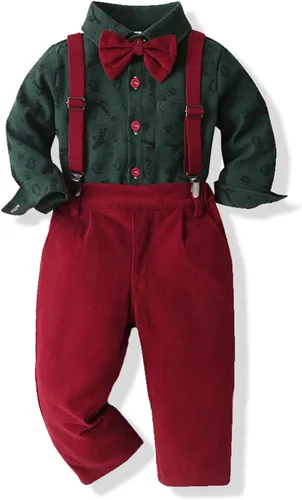 Vista 15 de SALNIER Conjunto formal de esmoquin para niños pequeños B-Negro