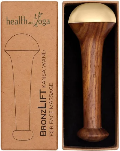 Vista 2 de SoulGenie HealthAndYoga™ BronzLift Kansa Masajeador facial adicional natural Vetiver Bath Scrub
