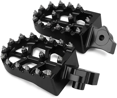 Vista 5 de AnXin Estriberas Estriberas Reposapiés Pedales Apoyos CNC para Z50R 80-99 XR50R 00-03 XR70R 97-03 XR80R XR100R 85-03 CRF80F CRF100F 04-13 Negro