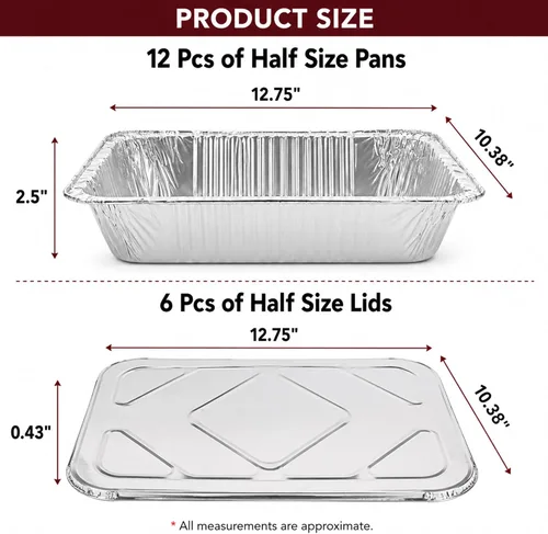 Vista 5 de Chafing Dish Buffet - Kit de servicio de 42 piezas con combustible, estantes, sartenes de aluminio, utensilios y encendedores