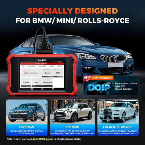 Vista 7 de Launch Creader Elite V3.0 para el escáner de BMW OBD2, herramienta