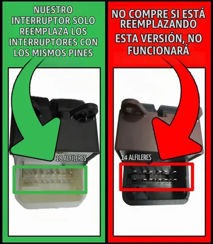 Vista 6 de SWITCHDOCTOR Interruptor maestro de ventana para Toyota Sienna 2004-2010; RAV4 2001-2005; 4Runner 2003-2009; Pontiac Vibe 2003-2008; Prius