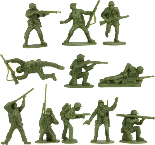 Vista 3 de BMC WW2 Secret Stronghold - 36pc Plastic Army Men German Bunker Playset