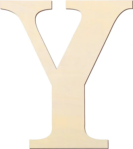 Vista 25 de Letras de madera de 12 pulgadas y letras de madera en blanco de 1/5 pulgadas de grosor sin terminar para pintura, manualidades y decoración de pared