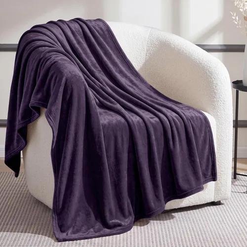 Vista 34 de Utopia Bedding Manta de forro polar negro, tamaño individual, ligera, mullida, suave, antiestática de microfibra (60 x 80 pulgadas)