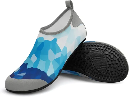 Vista 2 de Homitem Zapatos de agua para hombre y mujer, zapatos de playa descalzos, zapatos de piscina de secado rápido, calcetines de yoga para mujeres