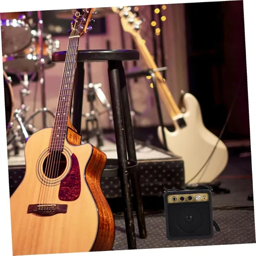 Vista 6 de TOYANDONA Mini amplificador de guitarra eléctrica portátil, amplificador de práctica pequeño con sonido nítido y fuerte para guitarras acústicas