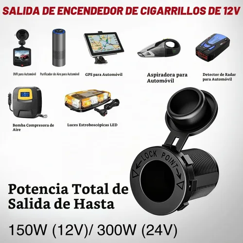 Vista 6 de Nilight QC 3.0 Cargador USB y Enchufe de Encendedor de Cigarrillos Precableado 12V-24V para Coches y Camiones