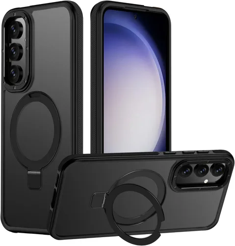 Vista 81 de Funda para Samsung Galaxy S24 Plus, soporte de anillo magnético ajustable [compatible con Magsafe], [protección a prueba de golpes de grado militar]