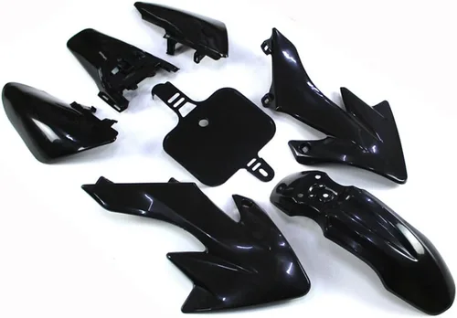 Vista 5 de Kit de carenado de plástico negro de TC-Motor Moto de cross