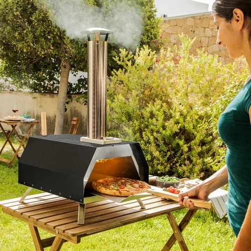 Vista 2 de Horno para Pizza de Pellets con Accesorios Pizzahven InnovaGoods