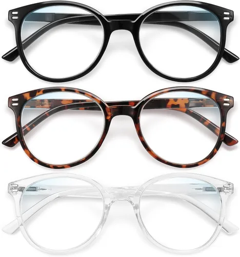 Vista 10 de GIBLOGO Reading Glasses for Women/Men Eye Glasses Blue Light Reading Glasses Cheaters Eyeglasses
