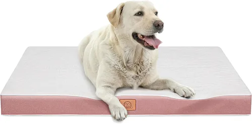 Vista 13 de Cama ortopédica para perros grandes - Gran cama impermeable para jaula de perro con funda extraíble y lavable, soporte de espuma tipo caja