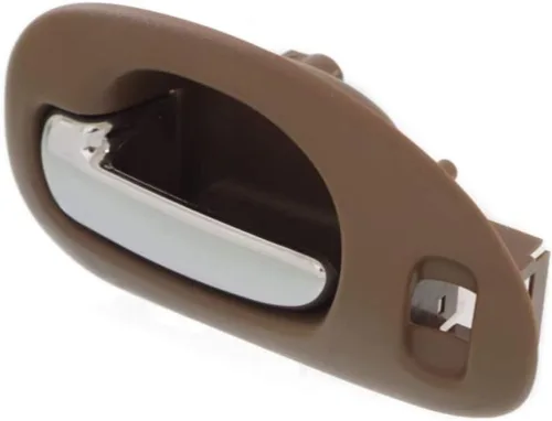 Vista 6 de Manija de puerta interior para Chrysler LHS 1999-2001 con bisel beige delantero del lado del conductor con palanca cromada Con orificio de bloqueo