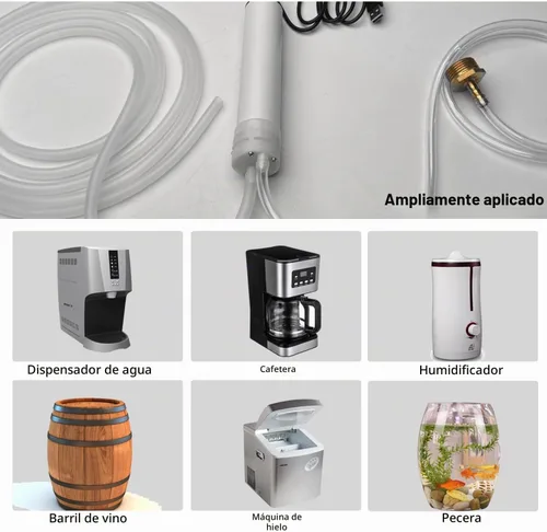 Vista 4 de Mini bomba de agua portátil recargable Multifuncional automático simple tanque de peces intercambiador de agua, piso, bomba de agua de balcón