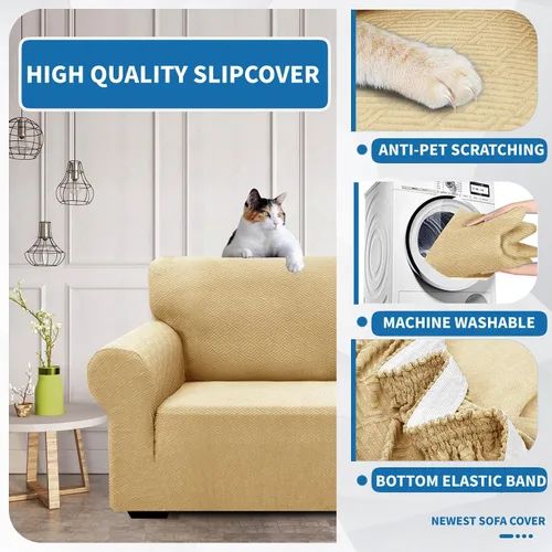 Vista 6 de XINEAGE Fundas elásticas nuevas para sillón 2025, 1 pieza, protector para silla de sala de estar, funda gruesa y suave con parte inferior elástica