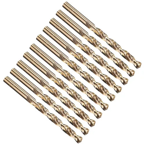 Vista 18 de PATIKIL Broca Jobber de 0.039 in, vástago recto M35 cobalto 5% acero de alta velocidad 135° acabado dorado para metal duro de acero inoxidable - 2