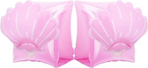 Vista 8 de HeySplash Brazaletes inflables para niños (de 3 a 6 años), mangas flotantes para brazo de piscina, tubo flotante, alas de agua, para natación, hasta