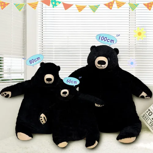 Vista 3 de Oso de Peluche de 23.6 Pulgadas Oso de Peluche de Peluche Oso de Peluche de Selva Animal de Peluche de Muñeca Decoración del Hogar Regalo para Niños