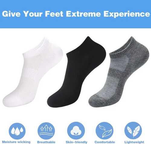 Vista 8 de ATBITER Ankle Socks Women's Thin Athletic Running No Show Low Cut Lightweight Socks 610-Pairs