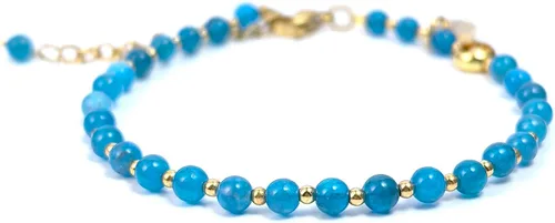Vista 31 de Morchic 3mm Natural Gemstone Beaded Bracelet for Women, Dainty Tiny Charm Jewelry, Adjustable 7.1-8.6" Ideal Birthday Holiday Gift