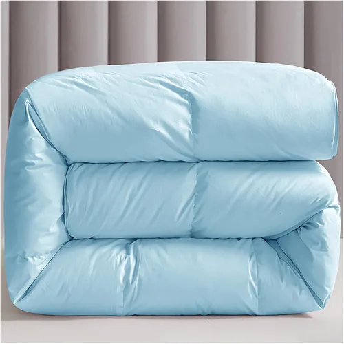 Vista 14 de ZTGL Lujoso edredón acolchado de plumas de ganso blanco, funda de 100% algodón, hipoalergénica, edredón de plumas de ganso a prueba de plumón