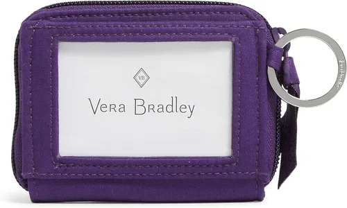 Vista 3 de Vera Bradley Cartera pequeña de algodón con cremallera para mujer con protección RFID
