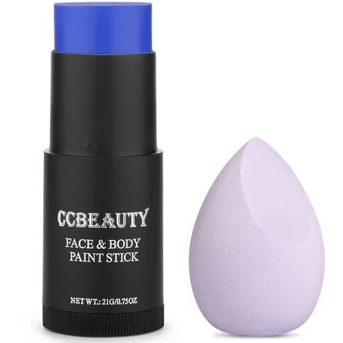 Vista 18 de CCbeauty Pintura facial negra para ojos, kit de pintura facial, maquillaje SFX no tóxico para esqueleto fantasma, disfraz de Halloween, pintura