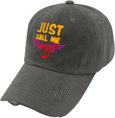 Vista 3 de just calll me Angel Mens Hats Valentines Day Cool Caps for Mens Ball Hat Adjustable Cute Baseball Caps br